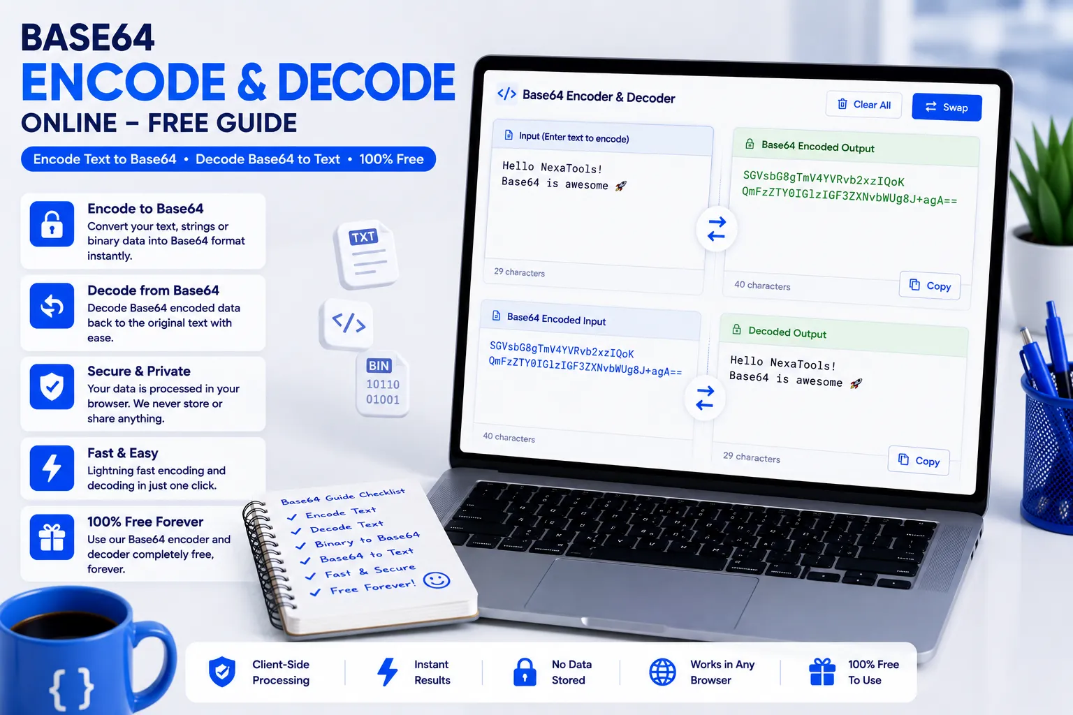 Base64 Encode & Decode Online Free Guide