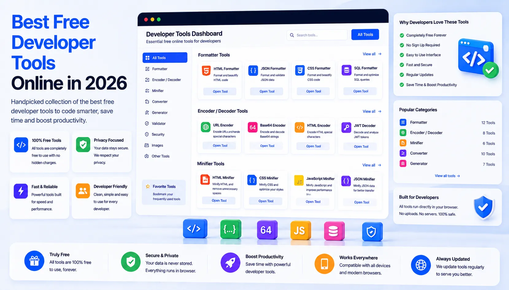 Best Free Developer Tools Online in 2026