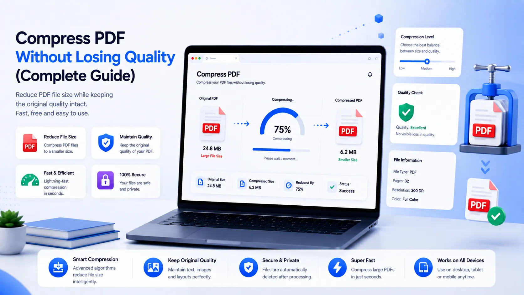 Compress PDF Without Losing Quality (Complete Guide)