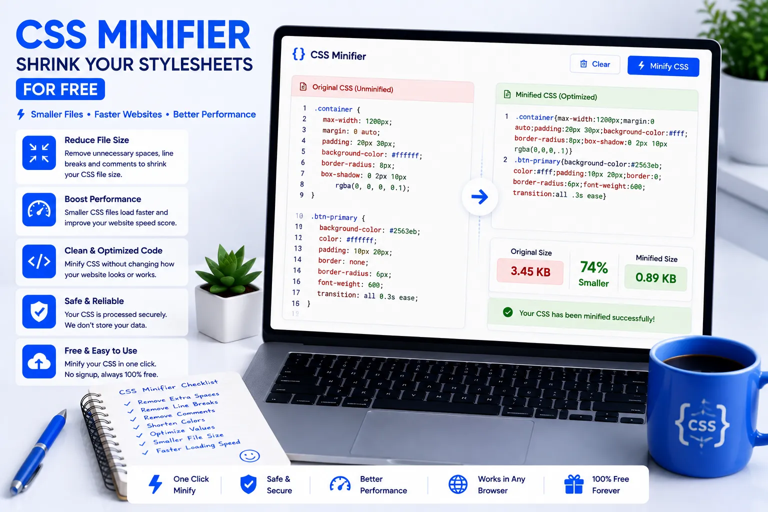 CSS Minifier Shrink Your Stylesheets for Free