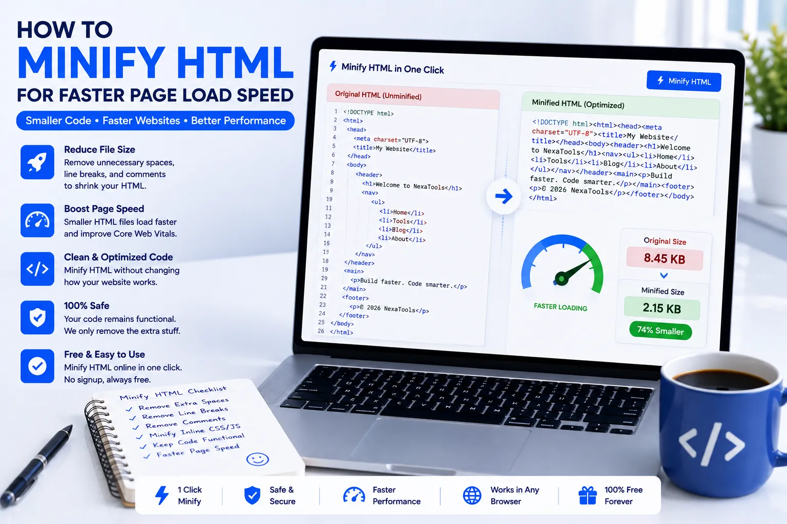 How to Minify HTML for Faster Page Load Speed