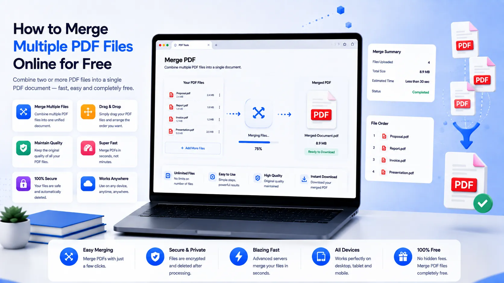 How to Merge Multiple PDF Files Online for Free
