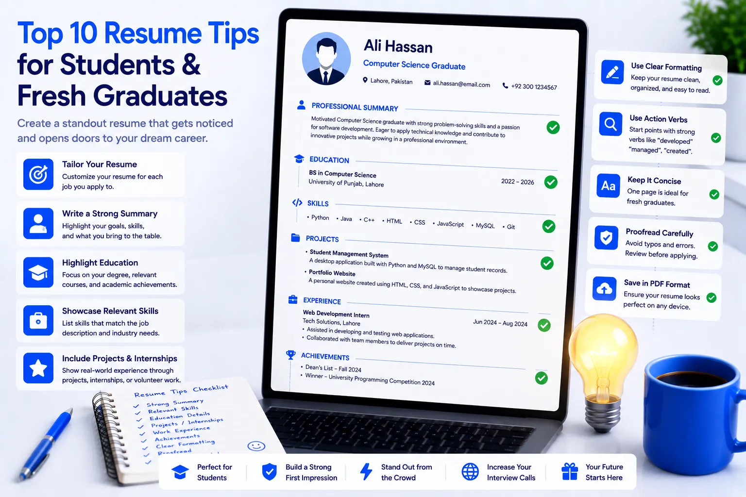 Top 10 Resume Tips for Students & Fresh Graduates