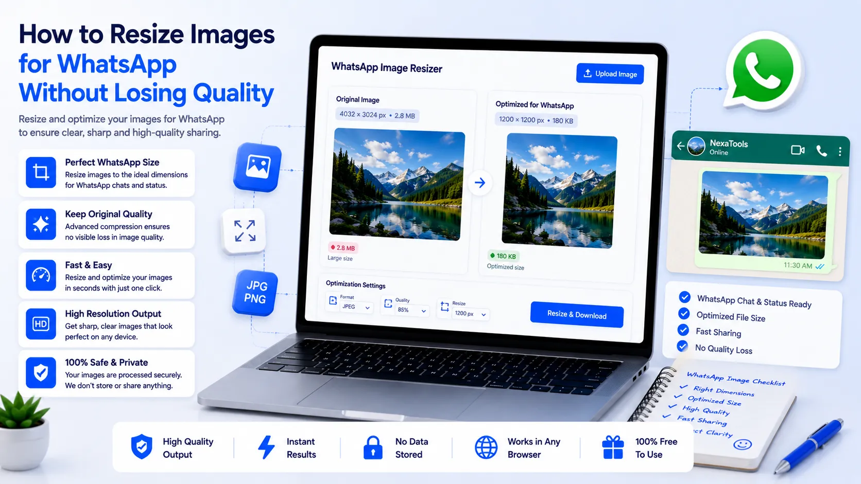 How to Resize Images for WhatsApp Without Losing Quality